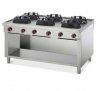 Cucine wok  gas a parete 2/4/6 fuochi